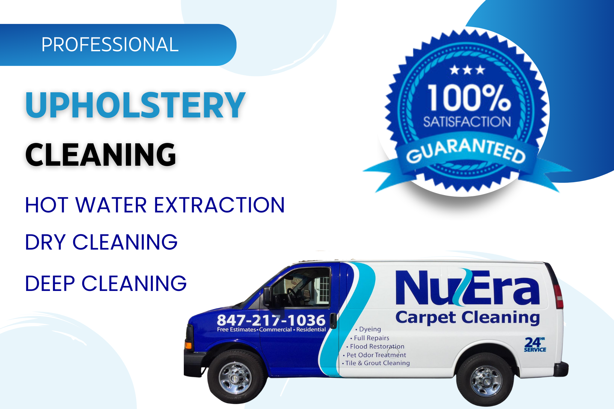 Upholstery Deep Cleaning - NuEra Restoration and Remodeling