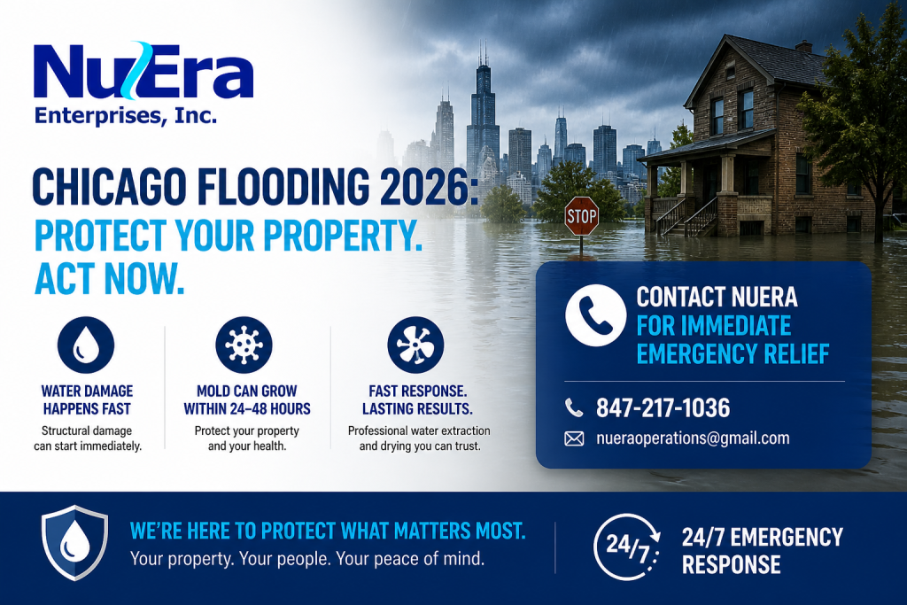 Chicago flooding emergency services